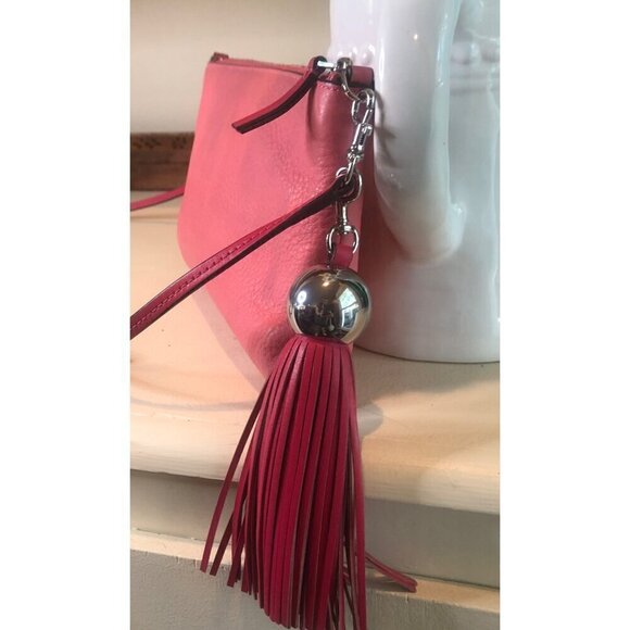 Tory Burch Color Block Leather Crosssbody Bag with Tassel - Picture 13 of 13